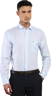 TOMMY HILFIGER Men Solid Formal Blue Shirt