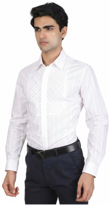 Pier Men Striped Casual White Shirt
