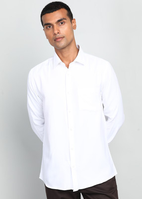 PARK AVENUE Men Solid Formal White Shirt