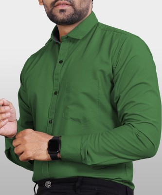 METRONAUT Men Solid Casual Green Shirt