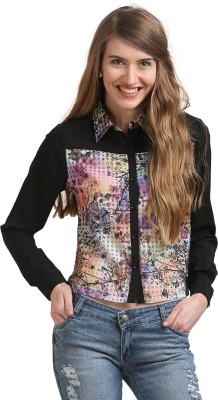 MODA ELEMENTI Women Printed Casual Multicolor Shirt