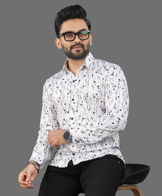 dream believe fashion Men Printed Formal Multicolor Shirt