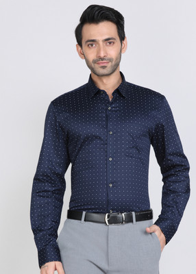 PETER ENGLAND Men Printed Formal Blue Shirt