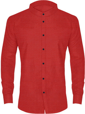 METRONAUT Men Solid Casual Red Shirt
