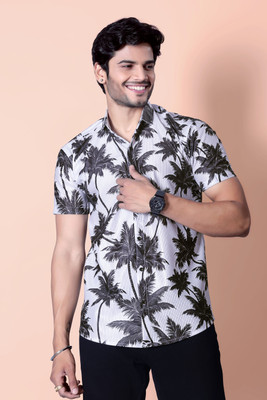 dream believe fashion Men Printed Casual Black, White Shirt