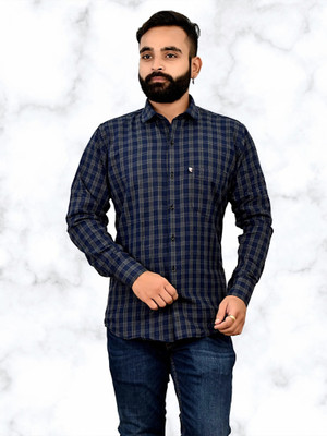 V K Creation Men Checkered Casual Multicolor Shirt