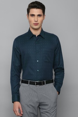 LOUIS PHILIPPE Men Printed Formal Dark Blue Shirt