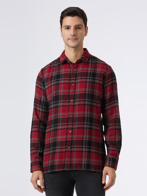 Pepe Jeans Men Checkered Casual Red Shirt