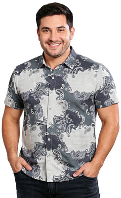 Bullmer Men Printed Casual Multicolor Shirt