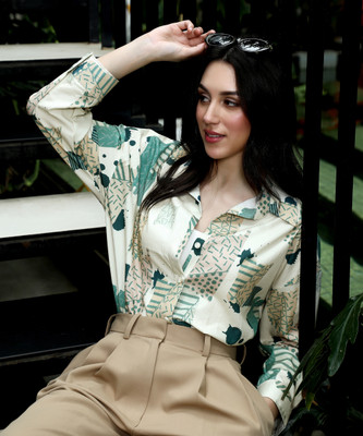 Pinacolada Women Printed Casual Multicolor Shirt