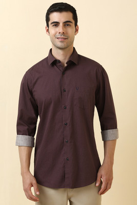 Allen Solly Men Printed Casual Maroon Shirt
