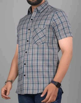 Hityani Men Striped Casual Green Shirt