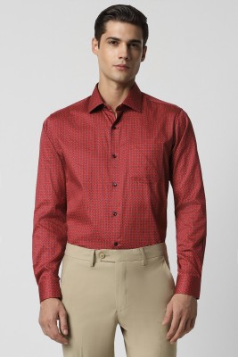 VAN HEUSEN Men Printed Formal Red Shirt