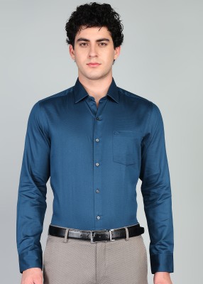 ARROW Men Solid Formal Blue Shirt