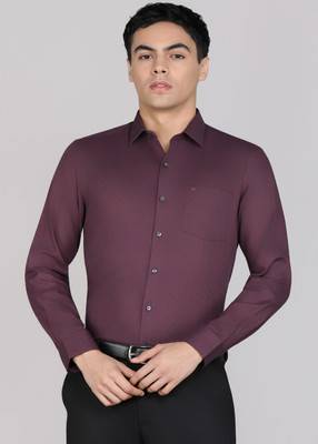 ARROW Men Checkered Formal Brown Shirt