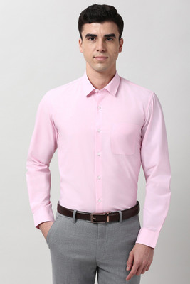PETER ENGLAND Men Solid Formal Pink Shirt
