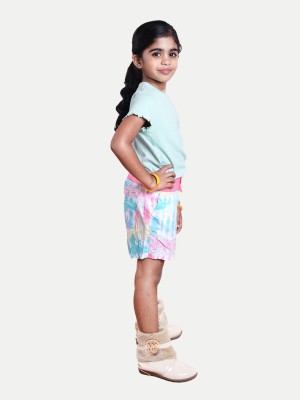 Rad prix Short For Girls Casual Solid Pure Cotton(Multicolor, Pack of 1)