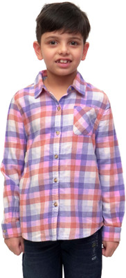 RBCLOTHINGS Boys Checkered Casual Multicolor Shirt