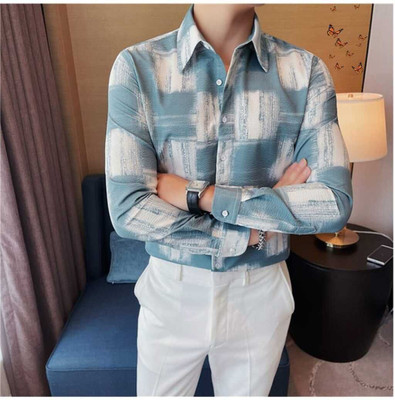 VASTRAM TREND Men Printed Casual Dark Green Shirt