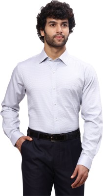 Raymond Men Solid Formal Grey Shirt