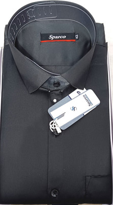 Daya Fashion Hub Men Solid Formal Black Shirt