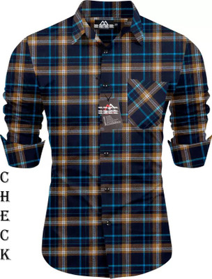 Vajik Men Checkered Formal Multicolor Shirt