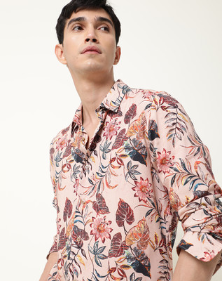 RARE RABBIT Men Printed Casual Multicolor Shirt