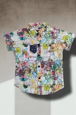 Cloud Kids Boys Printed Party Multicolor Shirt