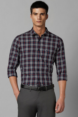 Allen Solly Men Checkered Casual Red Shirt