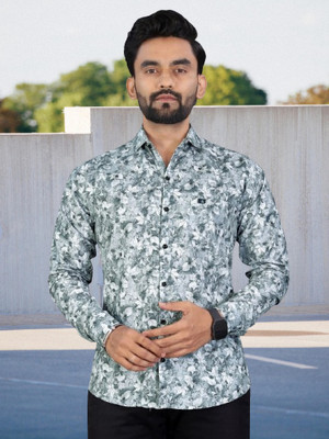 ALVIN ENTERPRISE Men Printed Casual Maroon Shirt