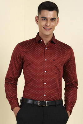 Allen Solly Men Printed Casual Maroon Shirt