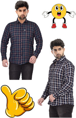 Arthz Fashion Trend Men Checkered Casual Multicolor Shirt(Pack of 2)