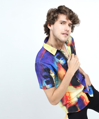 LOCOMOTIVE Men Dyed/Ombre Casual Multicolor Shirt