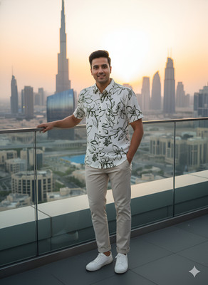 Yash Gallery Men Printed Casual Green Shirt