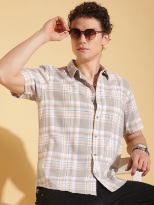 HERE&NOW Men Checkered Casual Multicolor Shirt