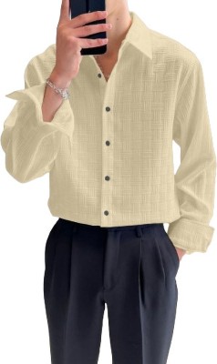 LAXMINOVELTY Women Solid Formal Beige Shirt