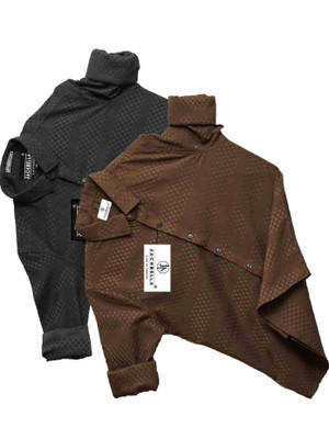 JACKBELLA Men Self Design Casual Multicolor Shirt(Pack of 2)