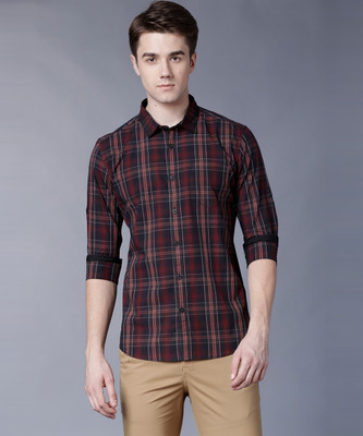 HIGHLANDER Men Checkered Casual Multicolor Shirt