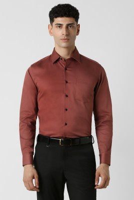 VAN HEUSEN Men Solid Formal Red Shirt