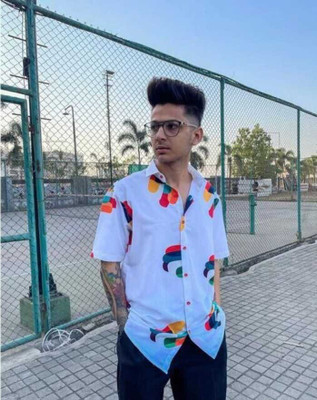 STOVESSY Men Printed Casual Multicolor Shirt