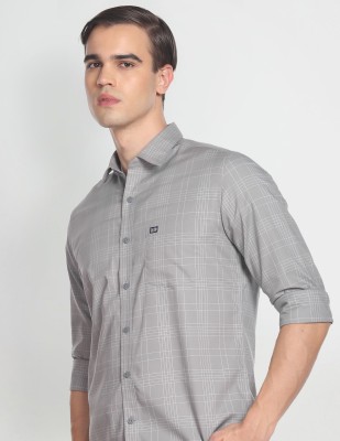 Arrow Sport Men Checkered Casual Grey Shirt