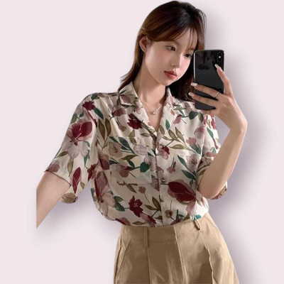 KALLAXI Women Printed Casual Multicolor Shirt