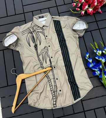 SHFASHION Men Printed Casual Multicolor Shirt