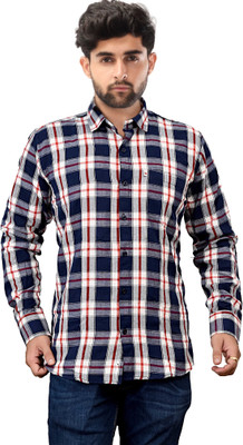 Shreyash Textiles Fab Men Checkered Casual Green Shirt