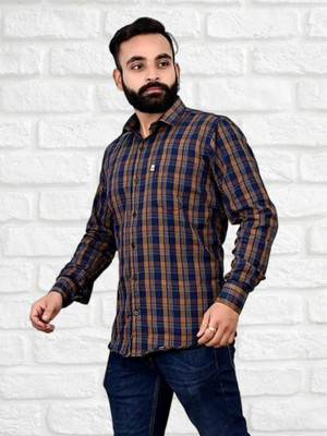 VK WINTER WEAR Men Striped Casual Multicolor Shirt