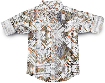 Havok Kids Boys Ethnic Motifs Party Multicolor Shirt