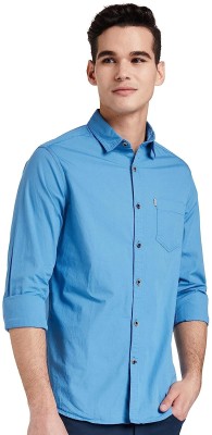 AnshEnterprises Men Solid Casual Light Blue Shirt