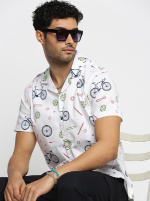 Showoff Men Printed Casual Multicolor Shirt