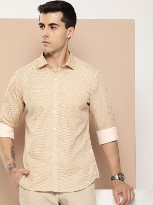 INVICTUS Men Printed Casual Yellow Shirt