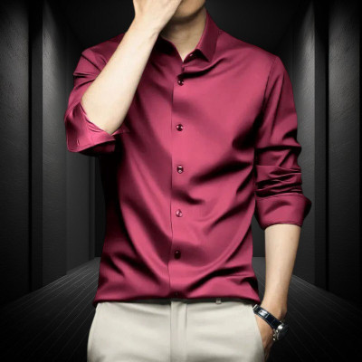 SATADHAR ENTERPRISE Men Solid Casual Maroon Shirt